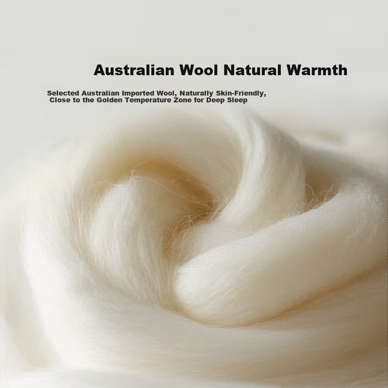 Luolai Home Textiles Wool Quilt 100% Wool A-Class Antibacterial Mite-Resistant Warm Quilt Core Approx. 8 Jin JD Custom