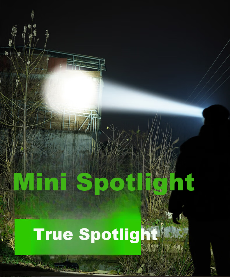Bright General Rechargeable High-Power Small Headlamp Ultra-Bright Head-Worn Flashlight Outdoor Lighting Long Battery Life Mining Lamp for Beachcombing 10