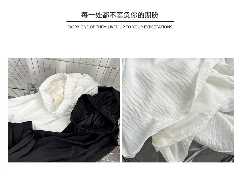 LangSha Women's Summer Skirt Pants, New Style for Petite Figures, Ice Silk Wide-Leg Pants, Loose-Fitting Slimming Casual Pants, Thin Draping Hip-Covering Trousers 6