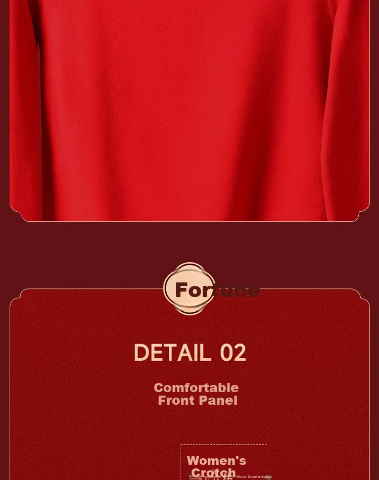 GRACEWELL Hongyun Lucky Warm Set Wedding Celebration Gift Box Red Thermal Underwear Base Layer Autumn Shirt and Pants Men XXL 21