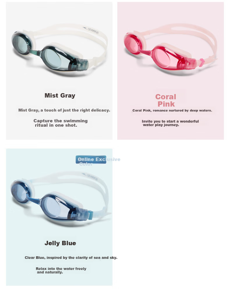Speedo Freedom Series Swim Goggles Anti-Fog HD UV Protection Wide-Angle Comfortable 15