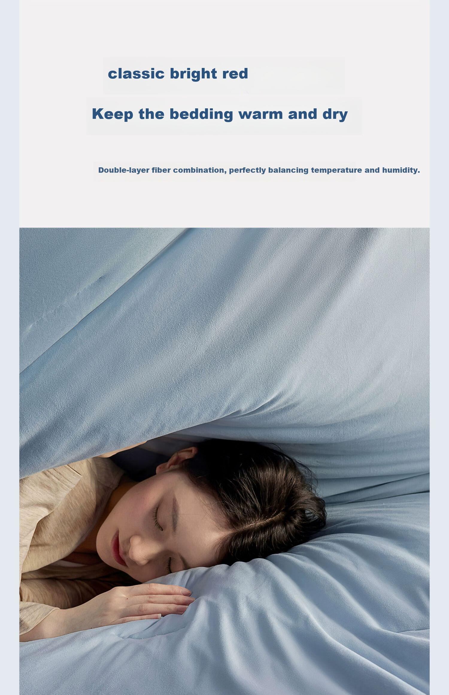 HLA 7A Antibacterial Anti-Mite Double-Layer Sleep Quilt Machine Washable Air Conditioning Quilt 200*230cm Approx. 8 Jin 11