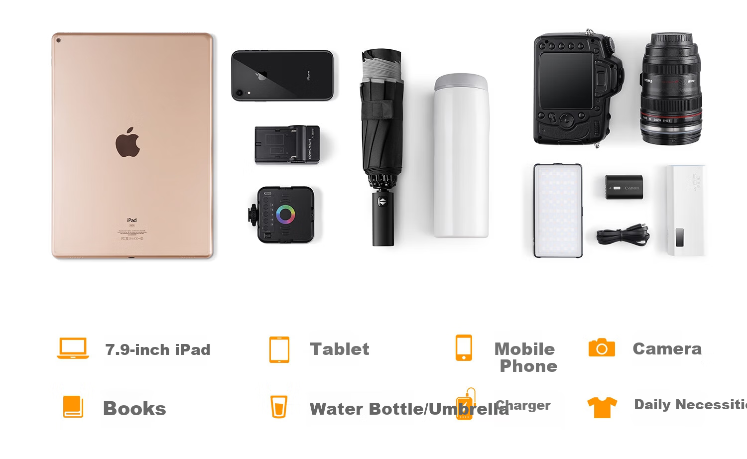 CWATCUN Kaden Single Shoulder Crossbody Handheld Camera Bag One Body One Lens Waterproof Backpack Daily Commuting for Fuji Sony Nikon Canon 3