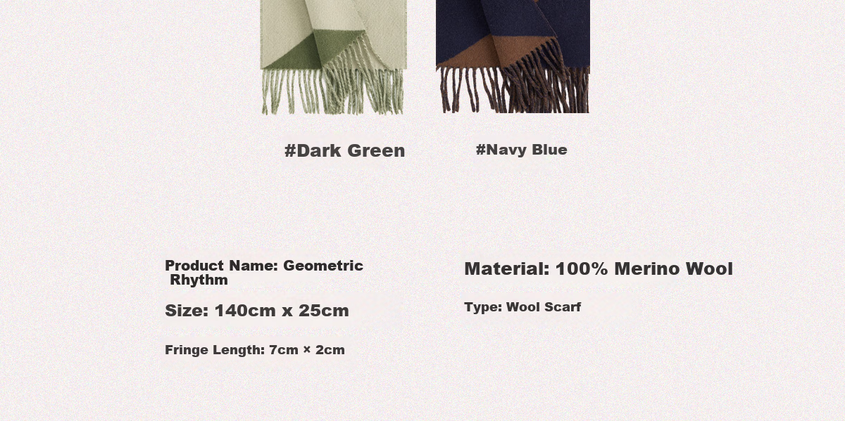 Wanshili Autumn Winter Warm Wool Scarf Unisex Neck Warmer Gift Box Geometric Pattern Brown 27