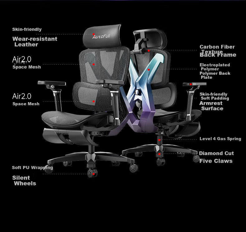 Aofeng G5 Gaming Chair Ergonomic Computer Office Chair Adjustable Gaming Seat National Subsidy 26