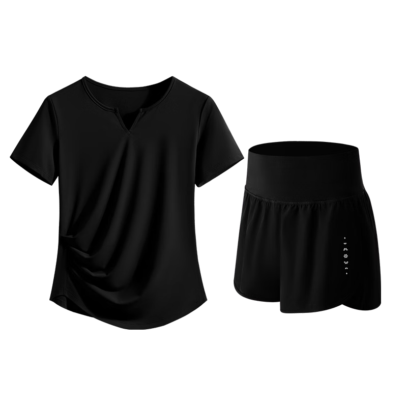 Baisirong Women's Outdoor Cycling Jersey Professional Running Sports Set Four-Season Lightweight Breathable Quick-Dry Fitness Training Yoga Wear