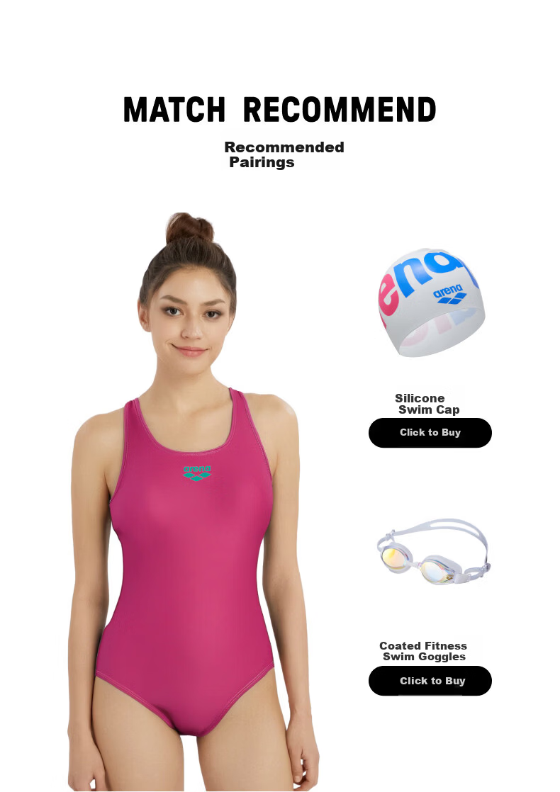 Arena Women's Slim Fit Lycra Swimwear Sports Training Swimsuit Tummy Control Swimming Pool Swimwear 9