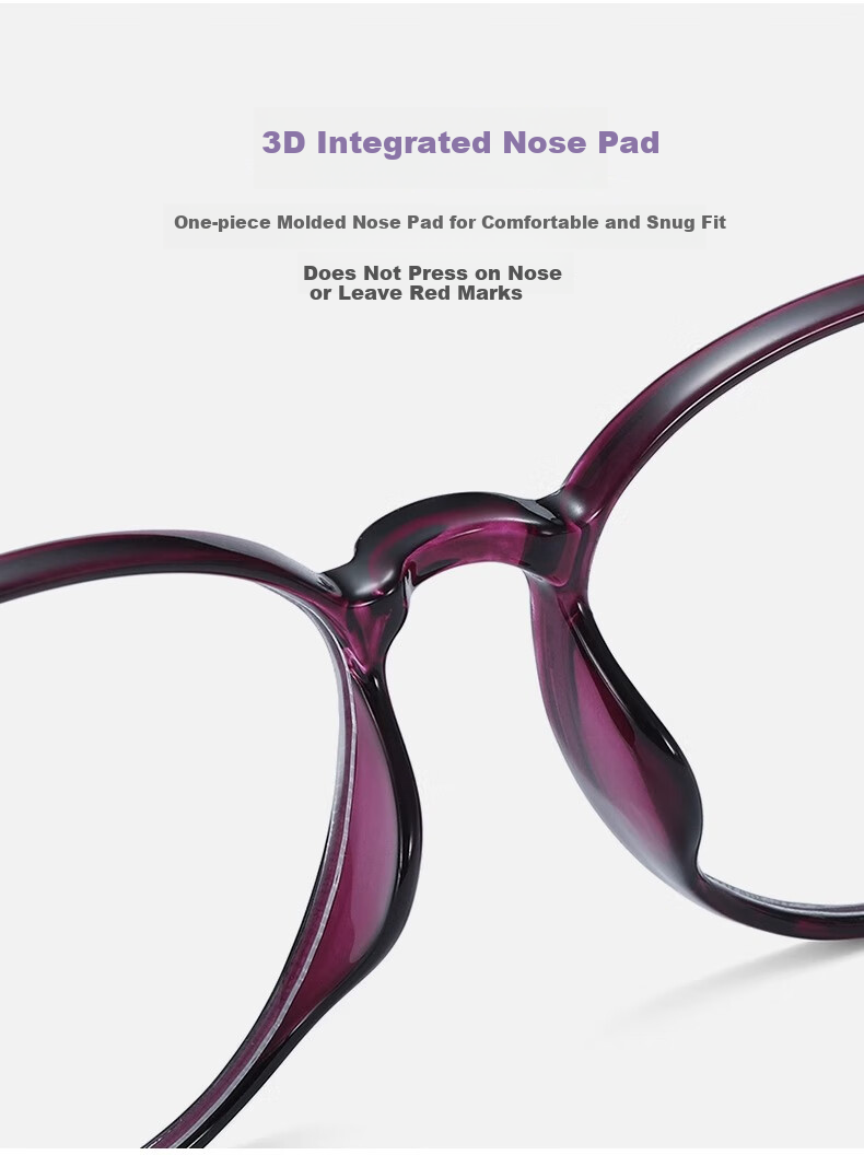 Shiyun Blue Light Blocking Reading Glasses for Women, High-Definition TR Ultra-Lightweight Elderly Presbyopia Glasses Back to School 9