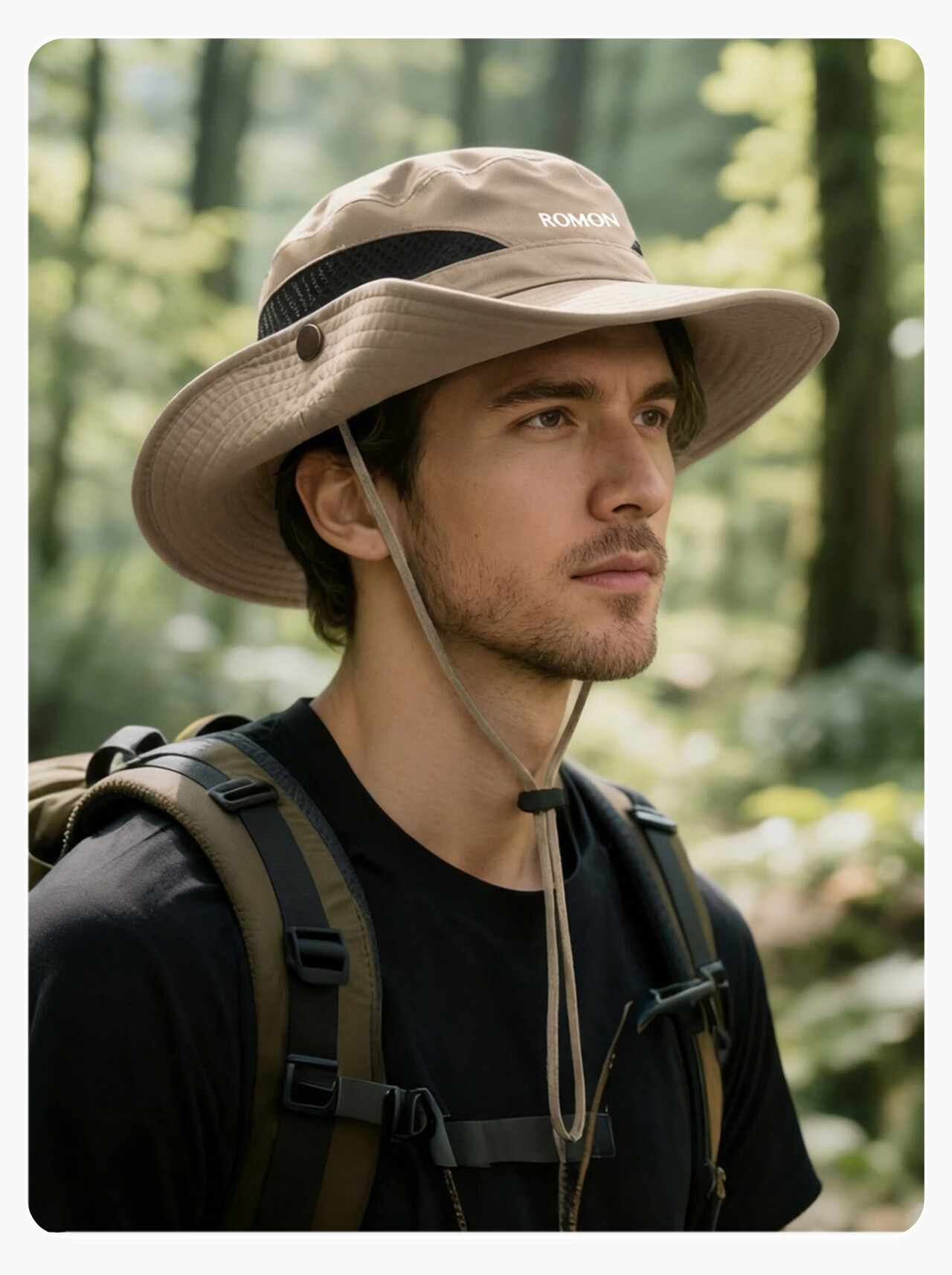 Romon Men's Fisherman Hat Sun Protection Quick-Dry Breathable Sunshade Outdoor Travel Mountaineering Fishing UV Protection Sun Hat for Women 18
