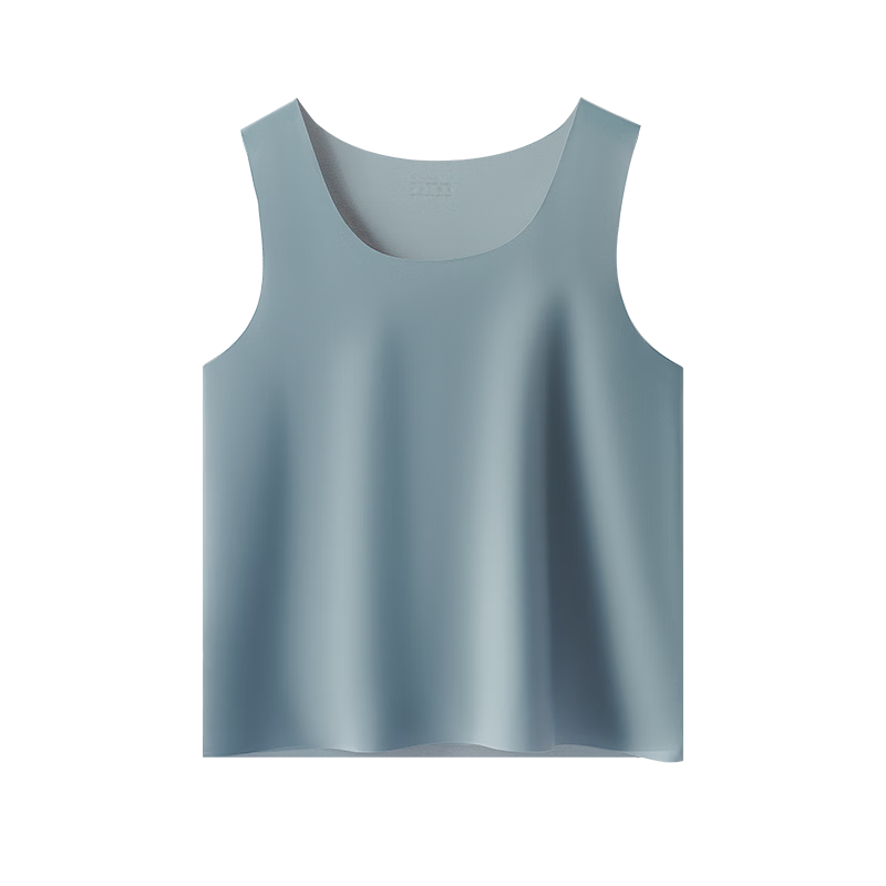 GUJIN Men's Ice Silk Seamless Summer Vest High Elastic Cooling Plus Size Tank Top 2-Pack