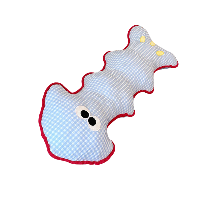 Beishangxing Large Fishbone Body Pillow Plush Doll Long Bolster Stuffed Toy Removable Washable Birthday Gift for Boys and Girls Children’s Day