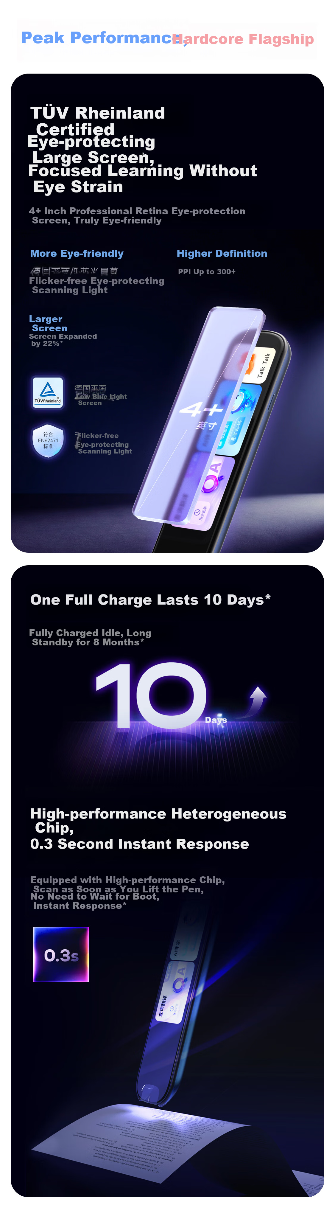 IFLYTEK AI Dictionary Pen X9 Pro【New Release】English Learning Tool Word Reading and Translation Pen Portable All-Subject Learning Device for Elementary, Middle, and High School Students 3