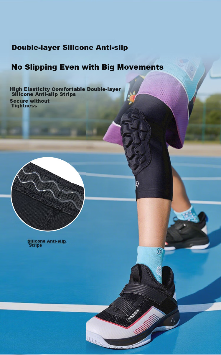 Zhunzhe Kids Protective Knee Pads Basketball Training Outdoor Sports Cycling Unisex Student Knee Joint Anti-Fall Guards 7