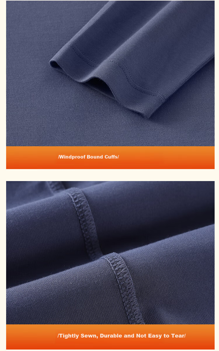 MiiOW Men's Thermal Underwear Set Autumn Winter Antibacterial Warm Base Layer Pants 7A 14