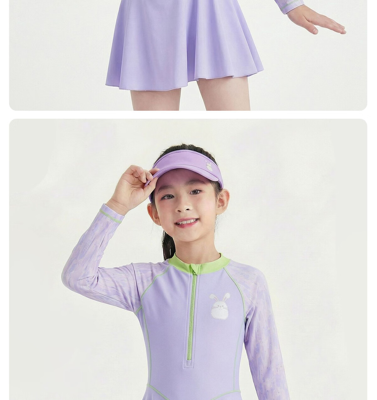 361° Kids Girls One-Piece Long Sleeve Skirted Swimwear Princess Dress Swimsuit 15