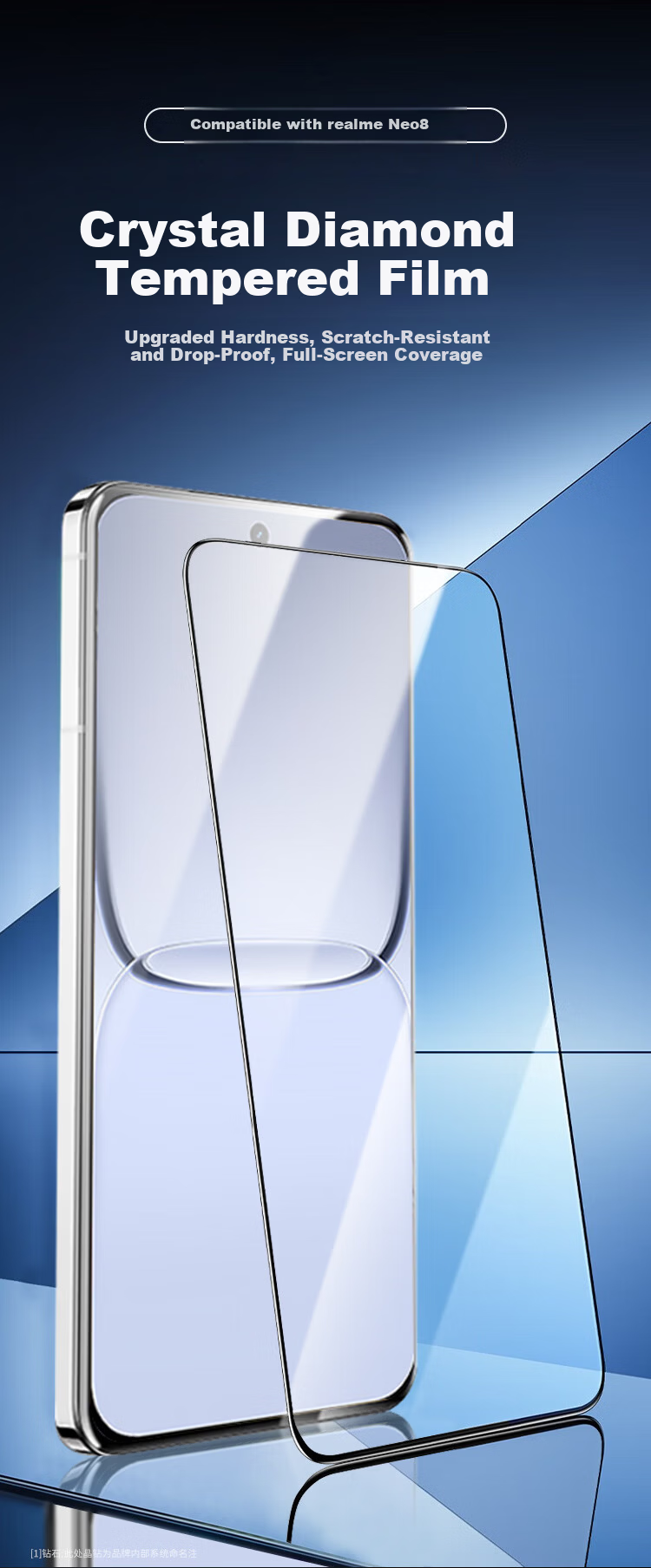 KOOLIFE Upgraded Anti-Chip Edge Tempered Glass Screen Protector for realme Neo8, Ultra-Thin HD Full Coverage Anti-Drop and Anti-Fingerprint Film 4