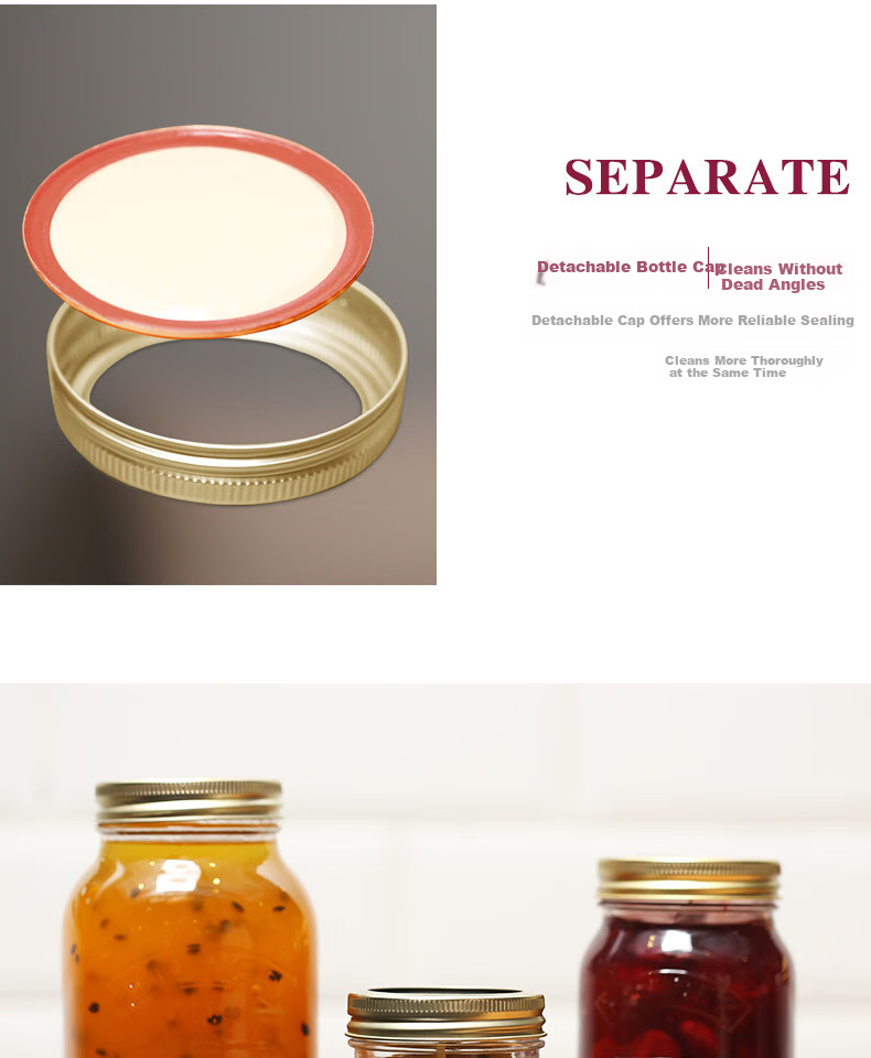 Kilner Glass Airtight Jar Food Grade Tea Canister Vacuum Storage Jar Pickle Jar Jam Honey Dispenser Bottle 1000ml 7