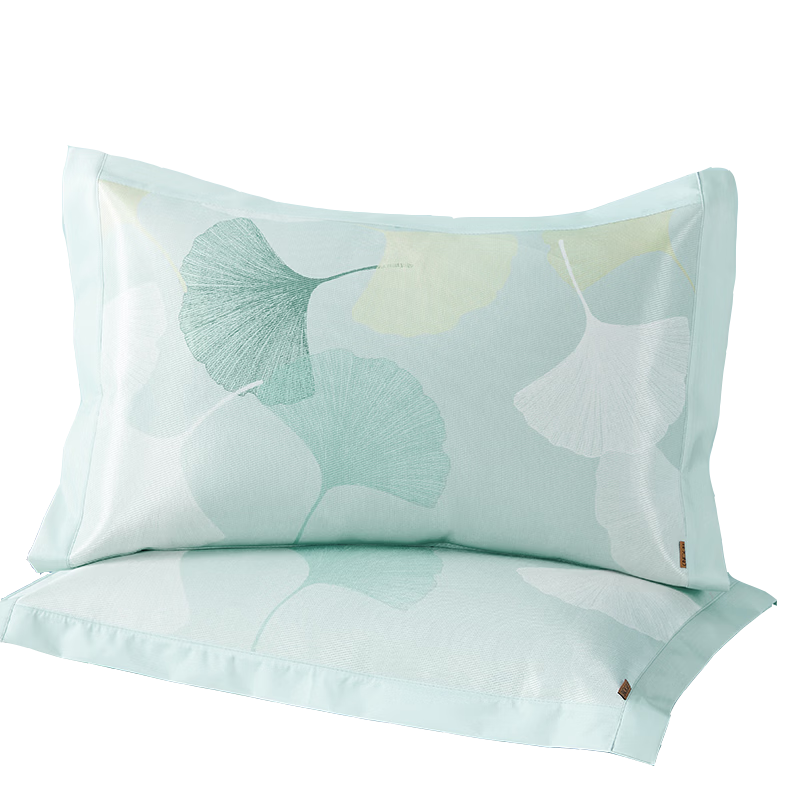 Boyang Home Textiles Class A Ice Silk Pillowcase Cooling Summer Pillow Cover Single 48*74cm Ginkgo