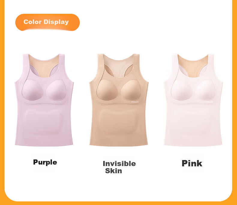 Meishianxuan Girls Thermal Vest Autumn Winter High School Student Underwear German Velvet Heating Fleece Development Bra with Chest Pads 12