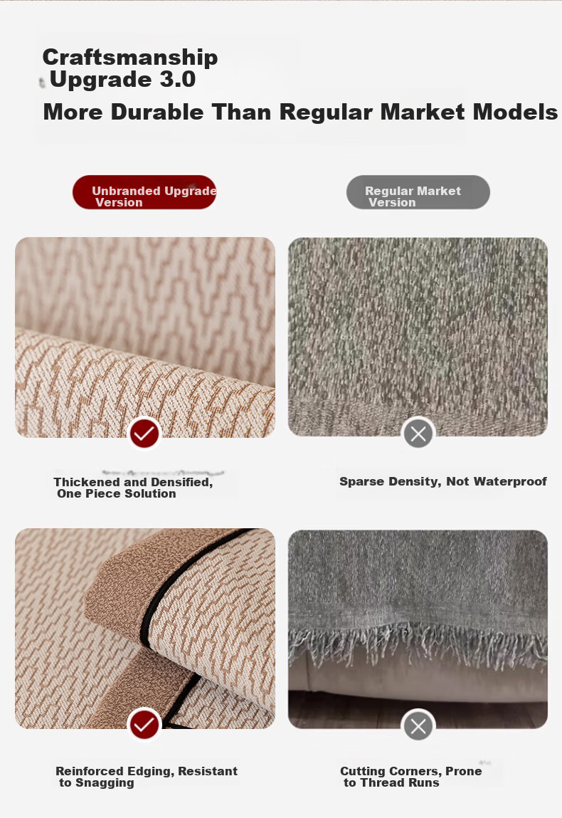 Wuyinliangpin Sofa Cover, High-Quality All-Season Non-Slip Throw Pillow, 90*240 Cm, Bose-Gray 7