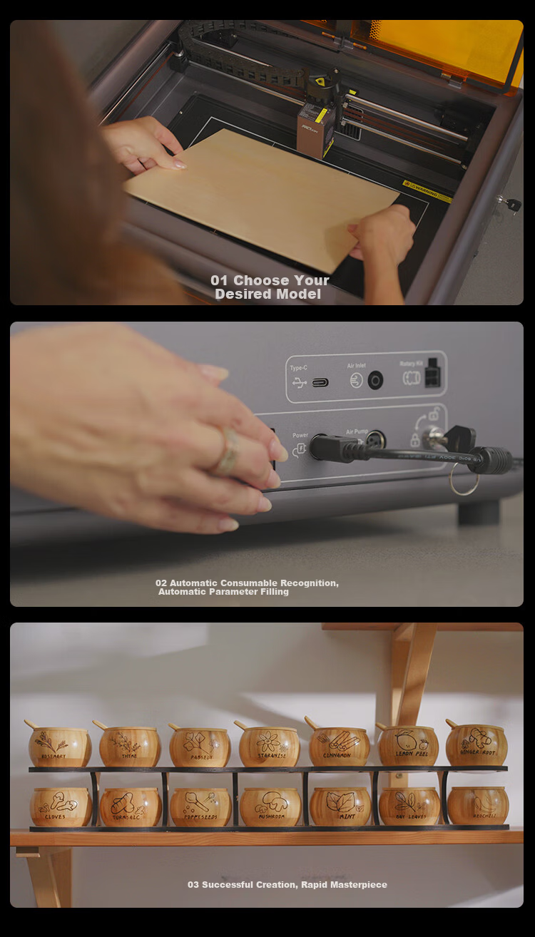 Creality 3D A1 Laser Engraving Machine Small Handheld Marking Coding Carving Device Fully Automatic 3D Printer 10