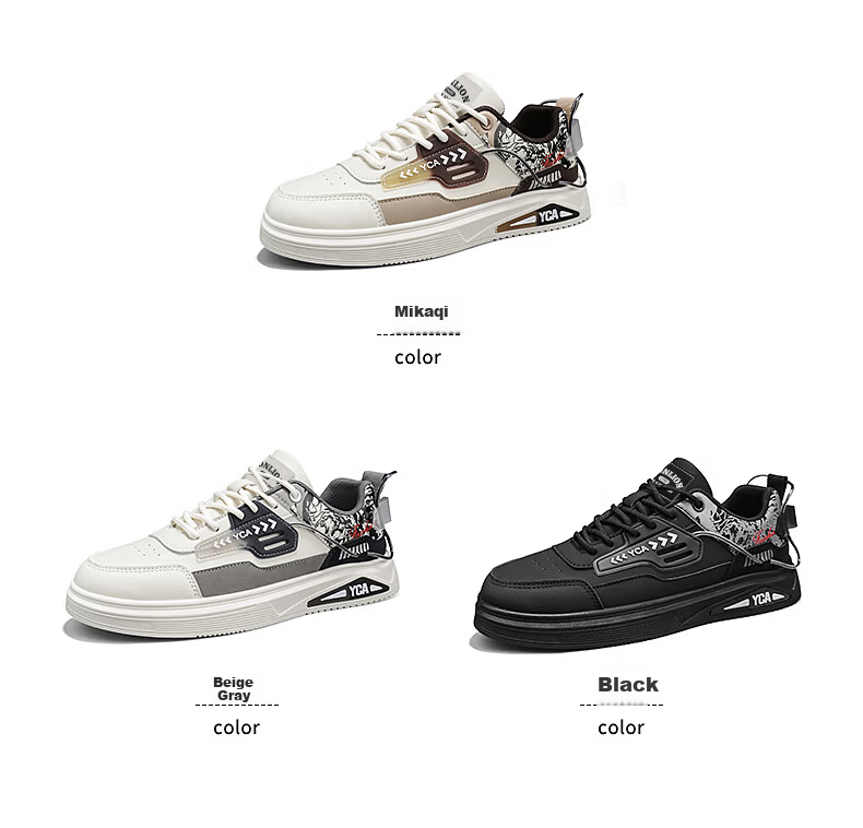 TonLion High-Top Men's Summer Casual Work Martin Shoes Thick-Soled Sports Sneakers Mika 41 1