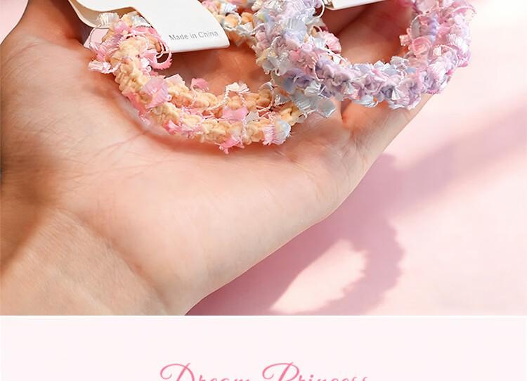 Princess Password Kids Hair Tie High Elasticity No Hair Damage Girls Hair Band Student Seamless Hair Rope Elastic Band 7