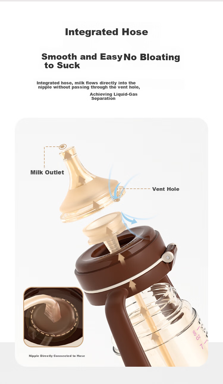 Beingmate PPSU Flip-Top Bottle for Infants, Anti-Colic, Suitable for Babies over One Year Old, Weaning Nipple with Gravity Ball And Straw for Ages 1-2 7