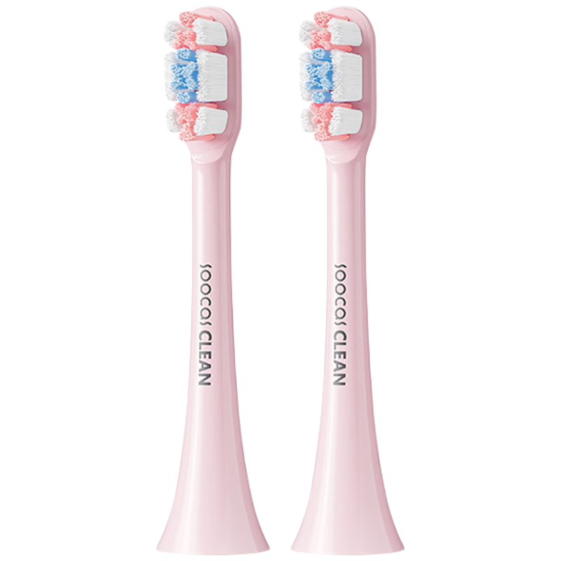 SOOCAS Electric Toothbrush Heads, Universal Cleaning Type, SOOCAS Toothbrush Universal Brush Heads, Pink, 2-Pack