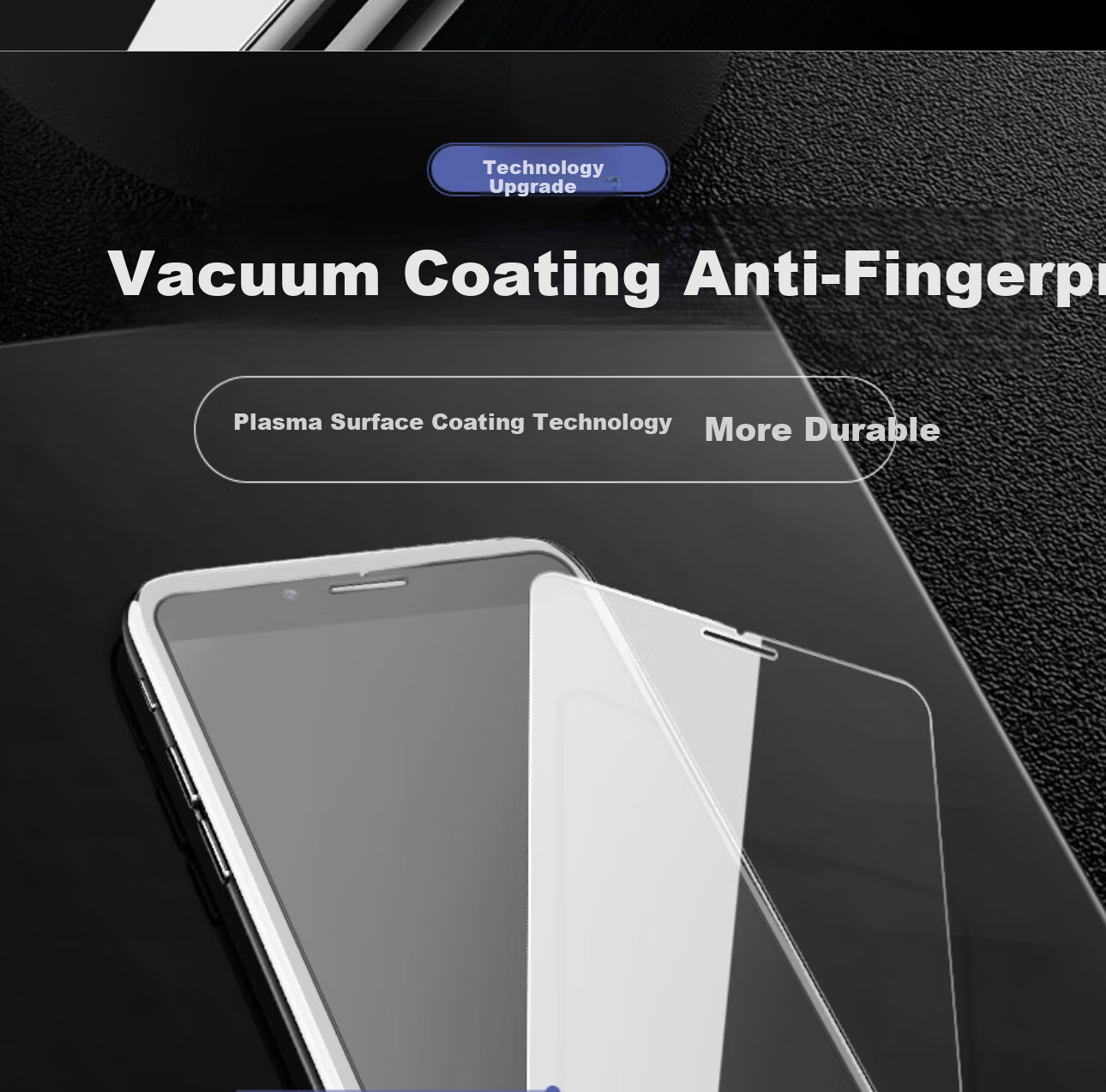 ESCASE Tempered Glass Screen Protector for iPhone 8/7/6s/6 - HD Clear, No White Edges, Non-Full Coverage Front Film 7