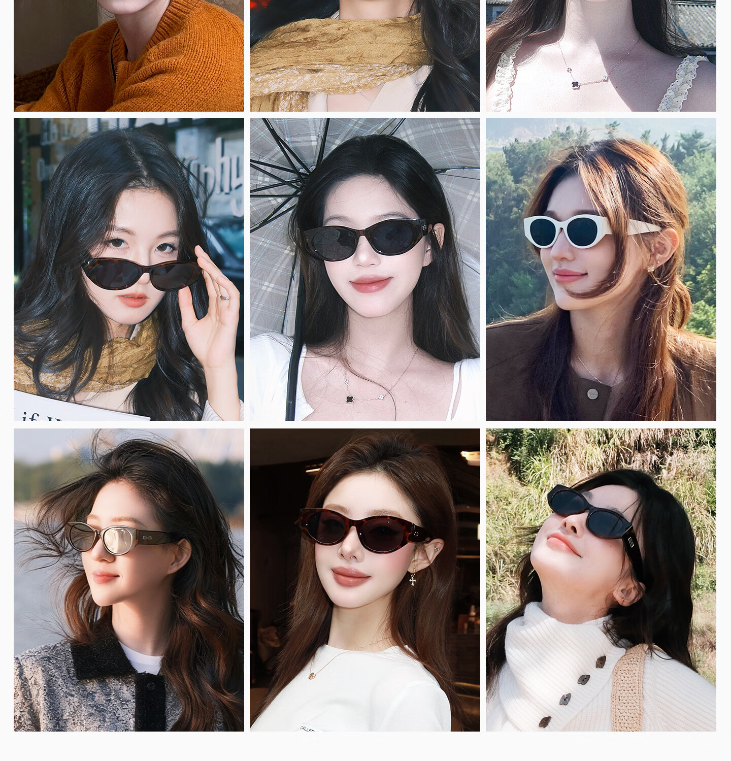 CAPONI Cat Eye Polarized Sunglasses for Women UV Protection Driving Glasses Slim Face Stylish 23