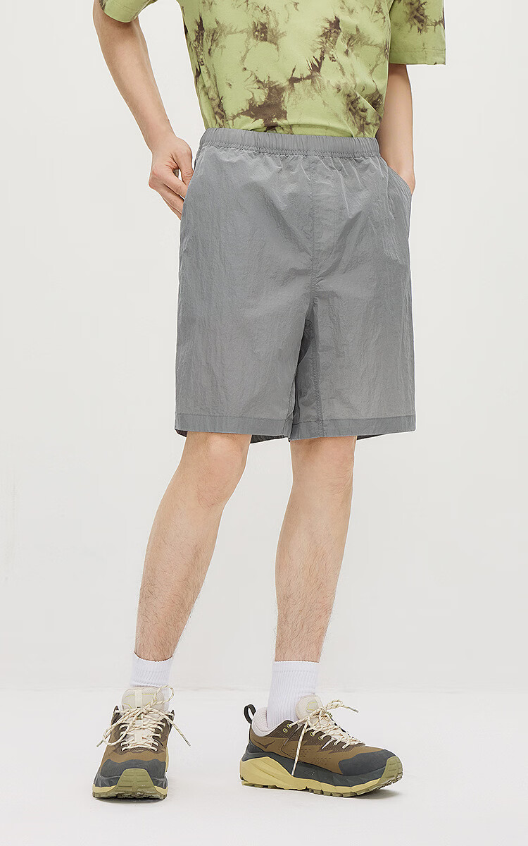 Semir Men's Casual Summer Outdoor Sports Shorts 2026 Patchwork Mesh Pocket Elastic Waist Straight Pants 109326125110 2