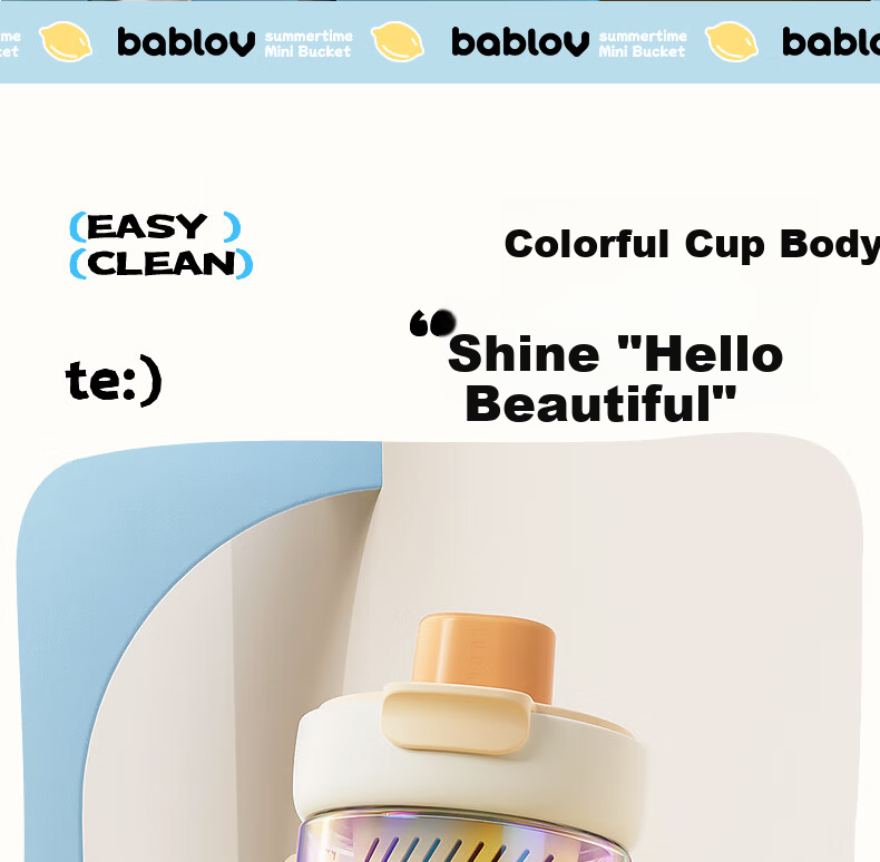 BABLOV Huaban Sen Glass Cup 500ml Water Bottle Female Student Straw Cup High Borosilicate Tea Water Separation Heat Resistant Cup 9
