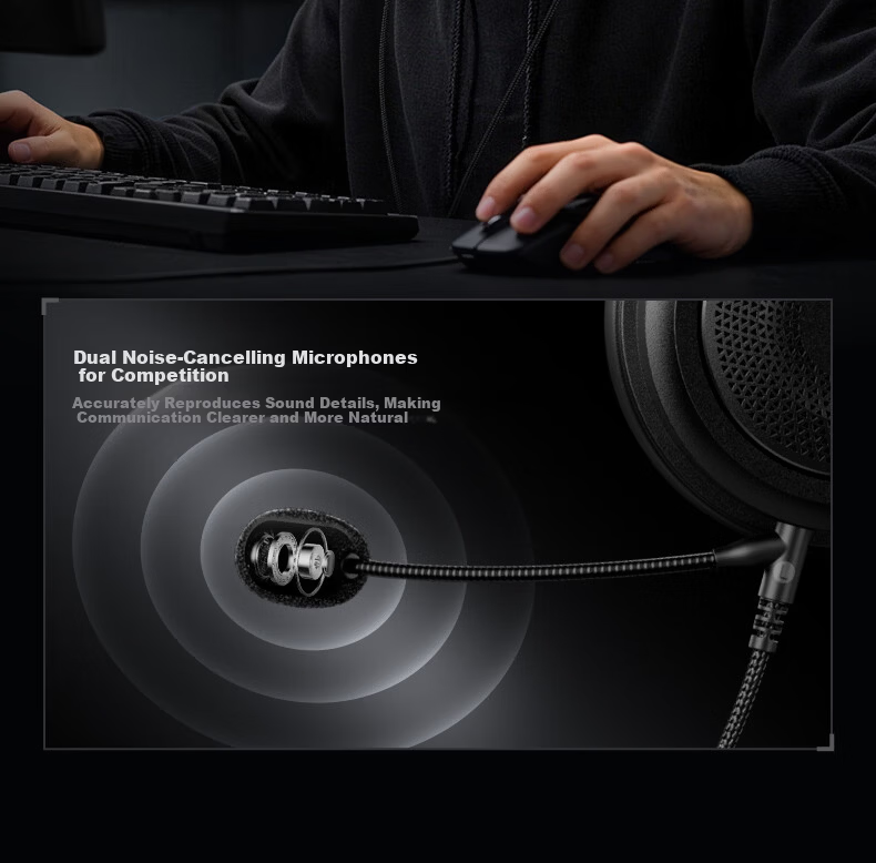 KINYO Gaming Headset Wired Over-Ear HIFI High-Quality FPS Delta Sound Positioning for PC Laptop Z5 15