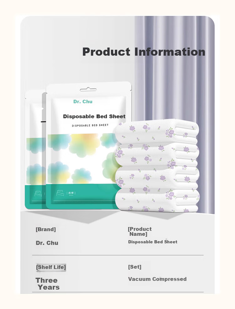 Chuyisheng Disposable 4-Piece Bedding Set - Duvet Cover, Bed Sheet, Pillowcase, Thickened Hotel-Grade, Travel Use, Cotton-Feel, Class A 10