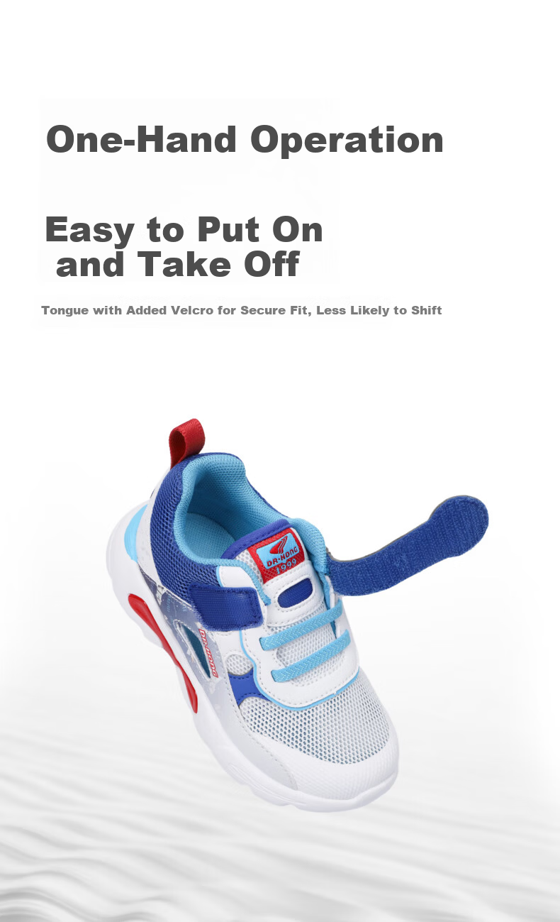 Dr. Kong Spring Summer Boys' Toddler Walking Shoes Children's Sports Sandals Blue/White Size 23 5