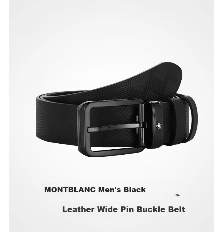 MONTBLANC Style 3.0 Series 35mm Reversible Leather Belt 130587 Gift 1