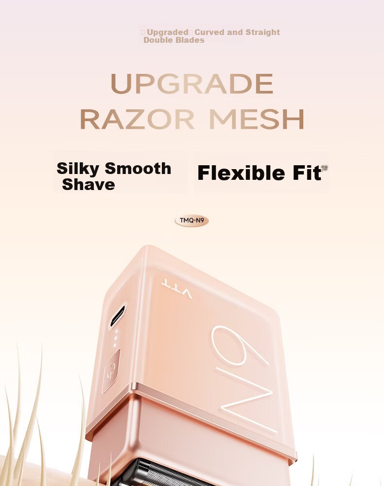 VTT Electric Hair Removal Shaver Reciprocating 3-Head Air9 Clean Shave Smart Mini Portable Epilator for Home Full Body Lips Armpits Legs Private Wet Hair Removal Gift for Men and Women 18