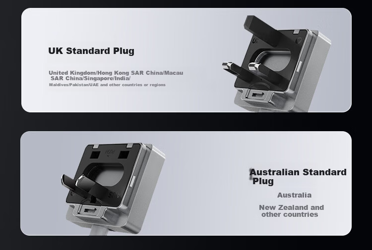 BULL 20W Gallium Nitride Fast Charging Multi-Country Socket, Global Travel Adapter Plug, Self-Contained Cord for Overseas Trips, Business Trips, And Study Abroad, Anti-Drop Multi-Outlet Plug, European Standard, American Standard, Australian Standard, British Standard 7