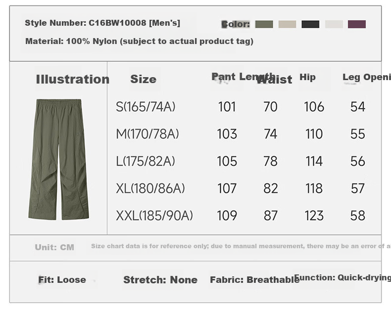 CAMEL Ice Cooling Sun Protection Workwear Women's Straight Casual Quick-Dry Paratrooper Pants C26BA6L6007 Dreamy Pink L 2