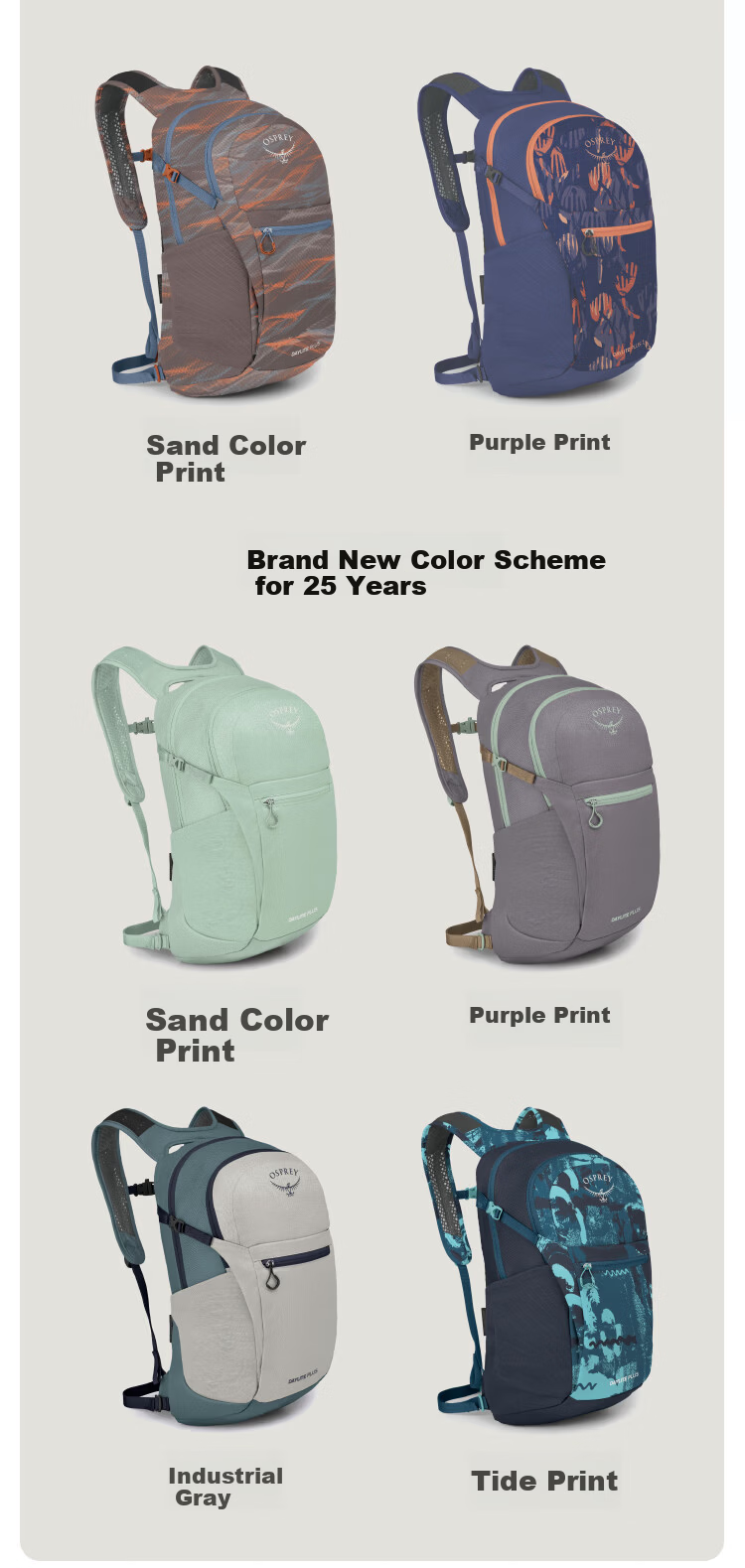 OSPREY Daylite 13L Daylight Small Eagle Backpack Outdoor Travel Commuting Multifunctional School Bag Dark Blue O/S 12