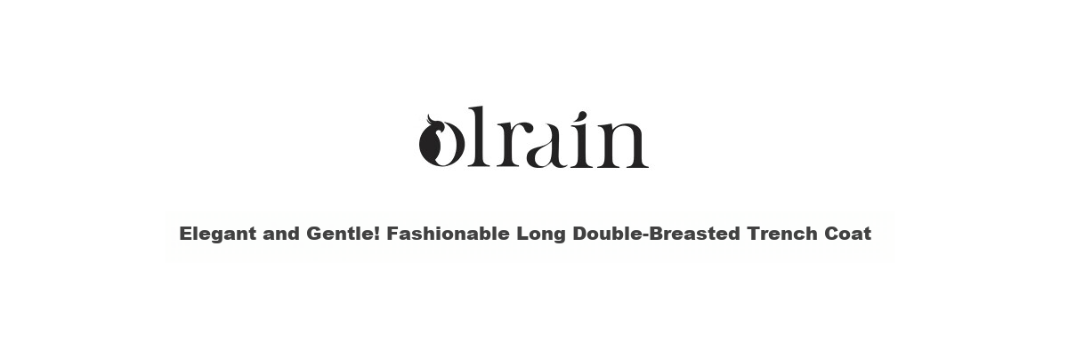 Olrain Eurielle French Style Trench Coat Autumn Women's Commuting Mid-Length Coat Coffee Color (Second Batch) S 1