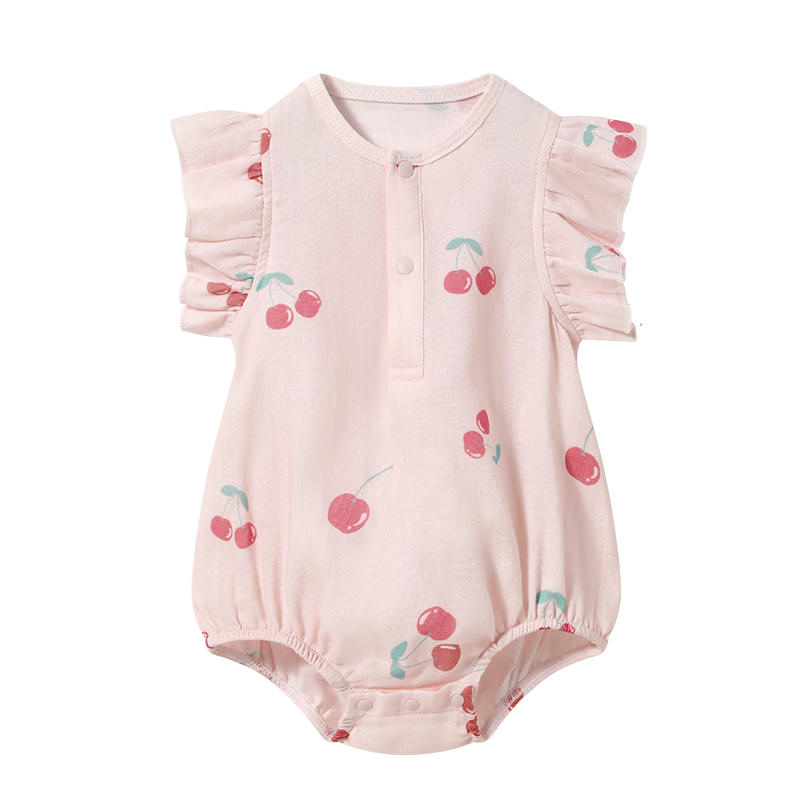 Betis Baby Bodysuit Summer Thin Bamboo Cotton Gauze Breathable Sleeveless Triangle Romper Pajamas Home Jumpsuit