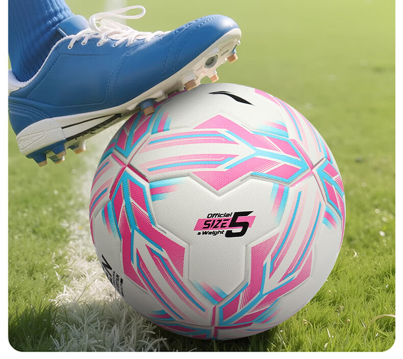 Li-Ning Football Size 5 Adult Youth Standard Training Professional Match Grade High Elastic Wear-Resistant PU Leather Ball 2