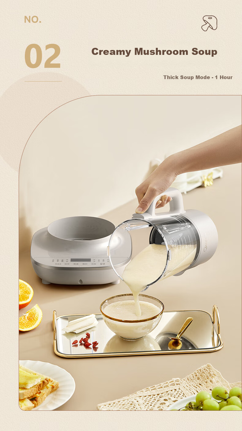 Midea MJ-BL5035 1.5L Multifunctional Automatic Soymilk Maker and Blender with Keep Warm Function 8