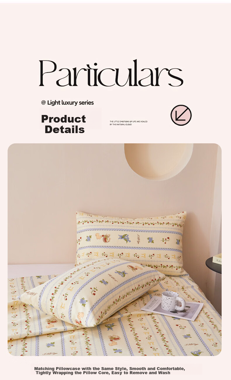 Hongdou Rustic Fabric Bed Sheet Single Piece Quilt Cover Double/Single Bed Sheet Four Seasons Skin-Friendly Bedding Bedspread 150*230cm Cat Paw 14