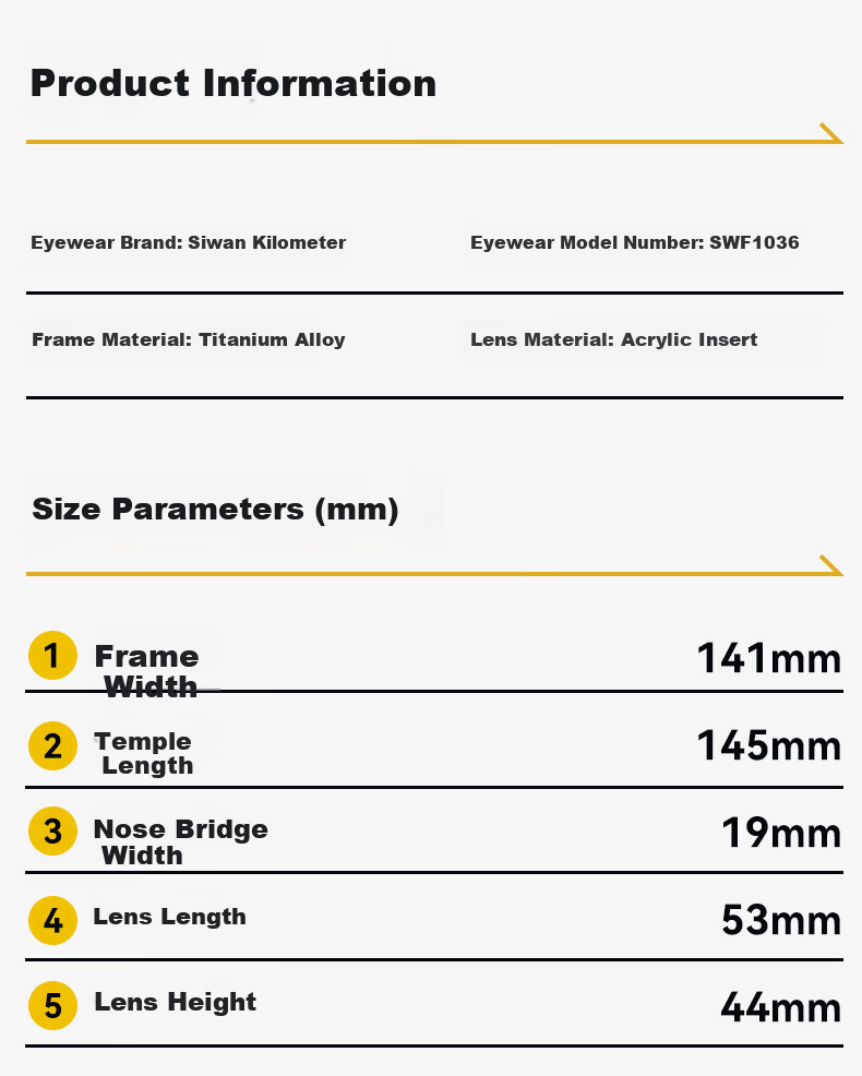 40,000km Ultra-Light Titanium Semi-Rimmed Prescription Glasses Frame for Men, Compatible with Prescription Lenses, Professional Online Customization, Blue Light Blocking Eyewear Frame 12