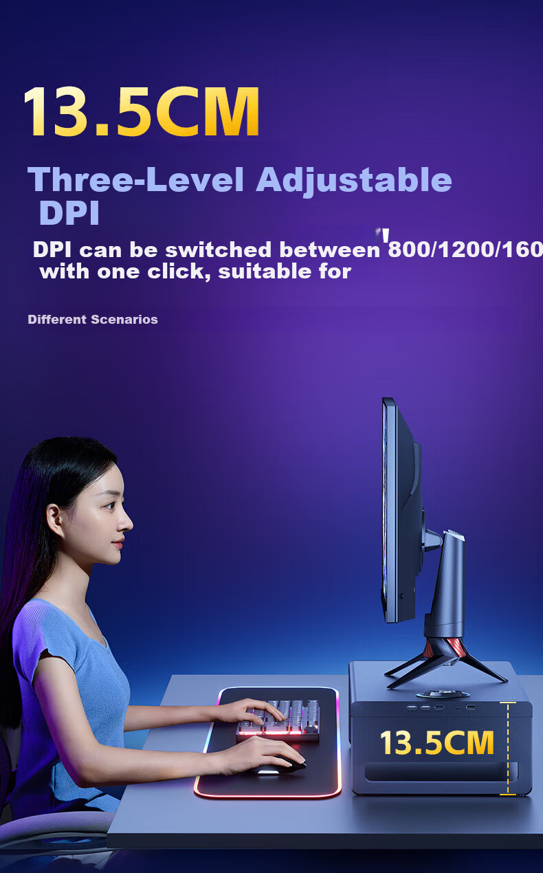 Sonaimo Monitor Riser Dual-Layer Desktop Stand Multifunctional Screen Elevation Base with USB 3.0 Hub 7