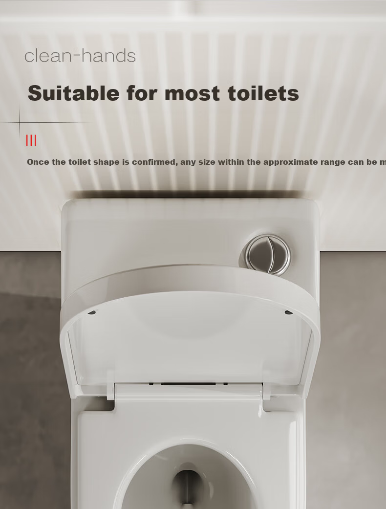 BSITN Large Cushion Slow-Closing Universal V-Shaped Toilet Seat Cover Toilet Ring Accessory Quick-Release Toilet Ring BP028 17