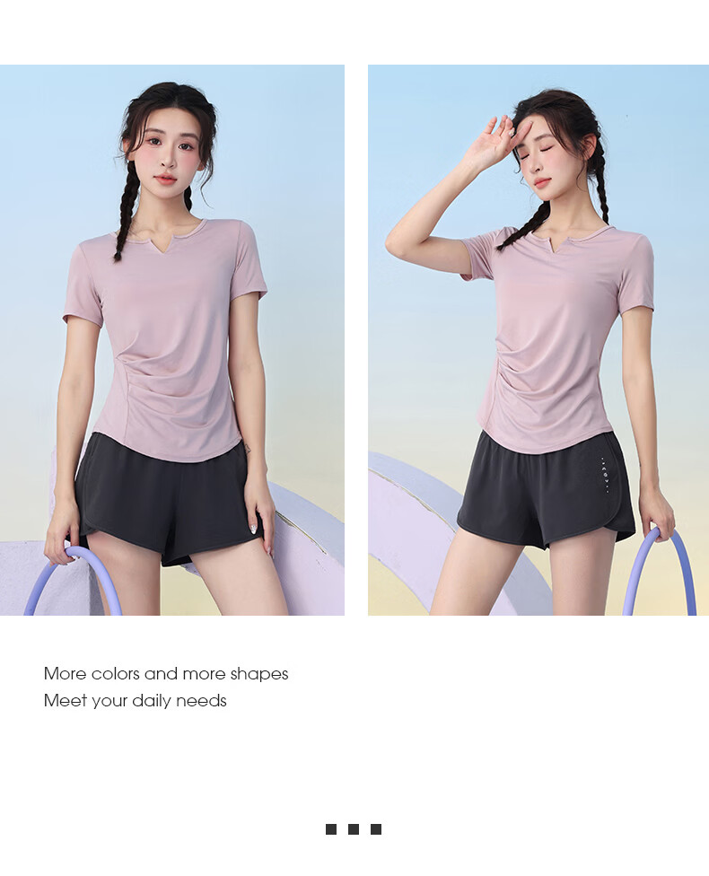 Baisirong Women's Outdoor Cycling Jersey Professional Running Sports Set Four-Season Lightweight Breathable Quick-Dry Fitness Training Yoga Wear 15